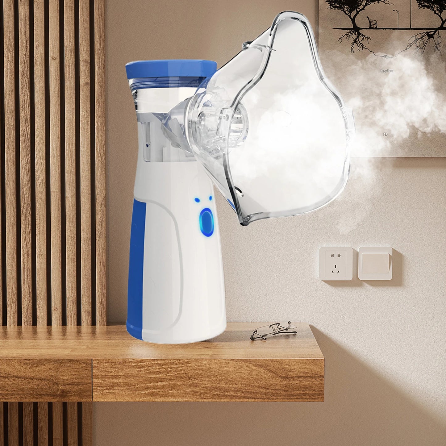 Portable Nano Mist Facial Steamer – Rechargeable 2-in-1 Humidifier & Skin Hydrator