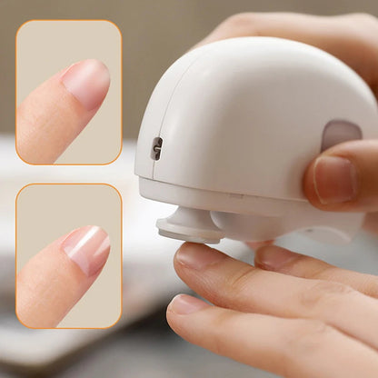 Electric Nail Grinder & Clipper – Rechargeable Automatic Nail Trimmer with Light