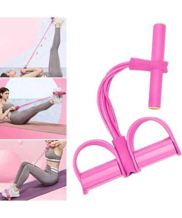 4-Tube Pedal Resistance Band – Full Body Fitness Exercise Band with Handles