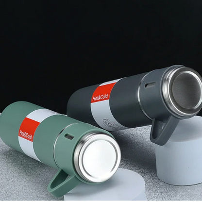 500ml Stainless Steel Vacuum Flask Gift Set – Insulated Thermos Bottle with 2 Cups