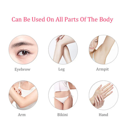 Mini Electric Facial Hair Remover – Painless Women's Trimmer with LED Light