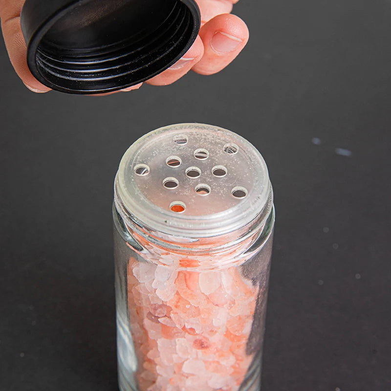 18-Jar Rotating Spice Rack – Glass Seasoning Storage Organizer Set