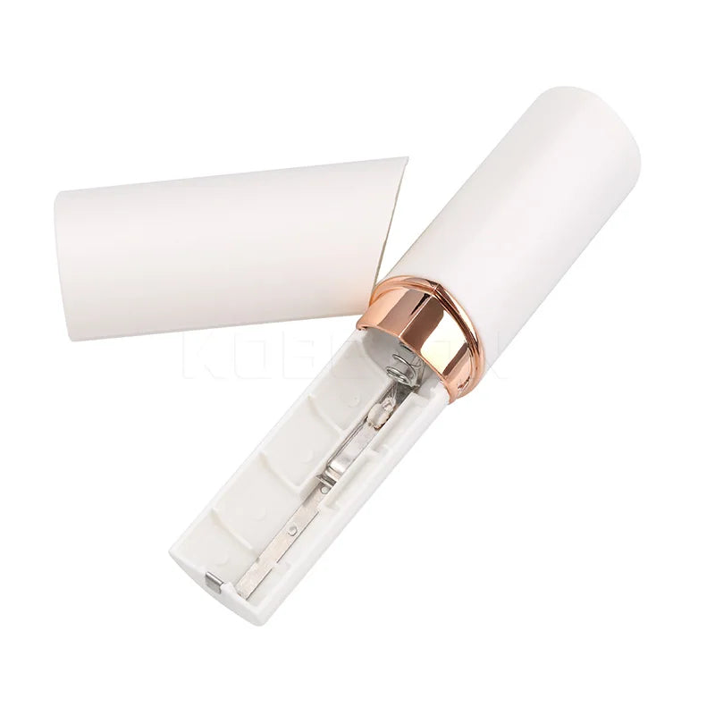 Mini Electric Facial Hair Remover – Painless Women's Trimmer with LED Light
