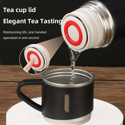 500ml Stainless Steel Vacuum Flask Gift Set – Insulated Thermos Bottle with 2 Cups