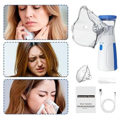 Portable Nano Mist Facial Steamer – Rechargeable 2-in-1 Humidifier & Skin Hydrator
