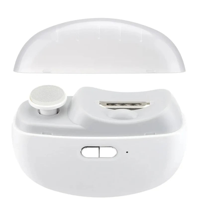 Electric Nail Grinder & Clipper – Rechargeable Automatic Nail Trimmer with Light