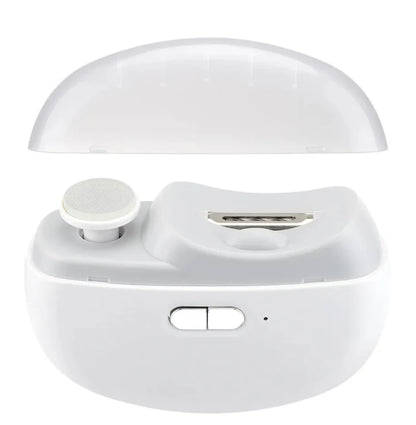 Electric Nail Grinder & Clipper – Rechargeable Automatic Nail Trimmer with Light