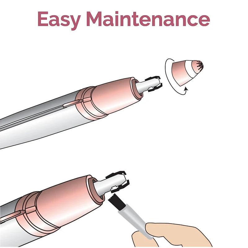 Electric Eyebrow Trimmer for Women – Precision Facial Hair Remover