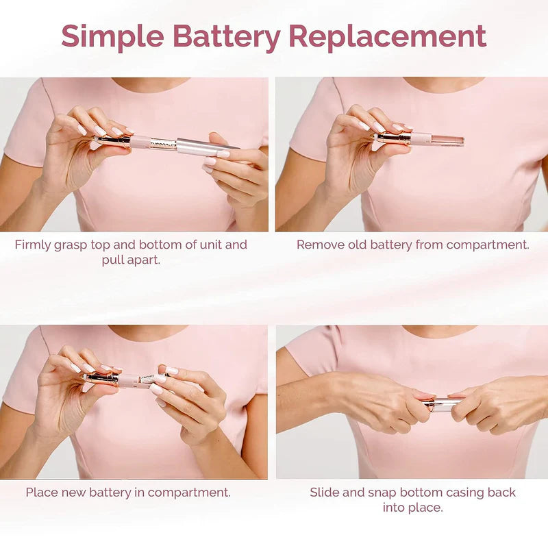 Electric Eyebrow Trimmer for Women – Precision Facial Hair Remover