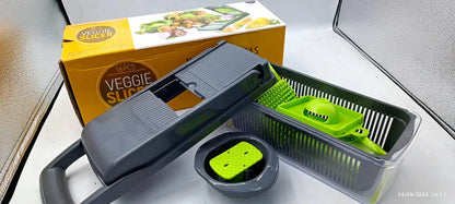 12-in-1 Vegetable Chopper & Slicer – Multifunction Food Dicer with Interchangeable Blades